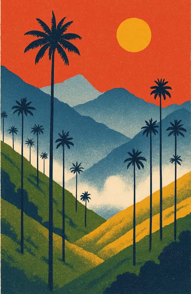 Les palmiers à cire de la vallée de Cocora