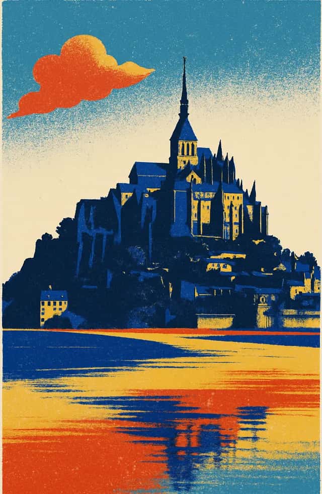 Le Mont-Saint-Michel à marée haute