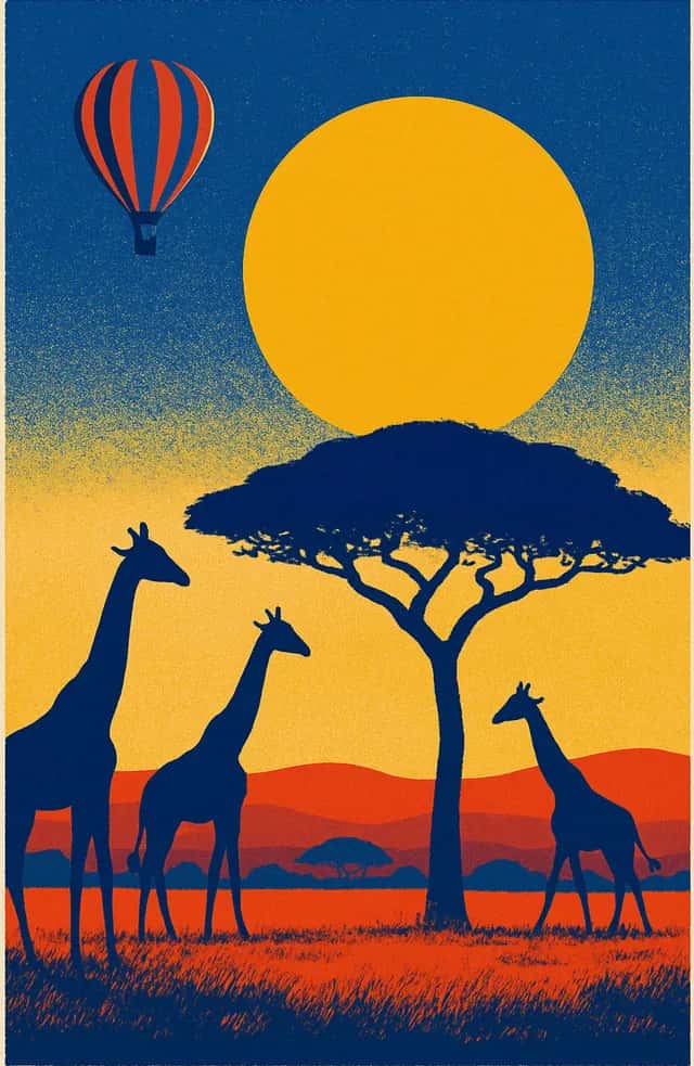 Des girafes dans le Masai Mara