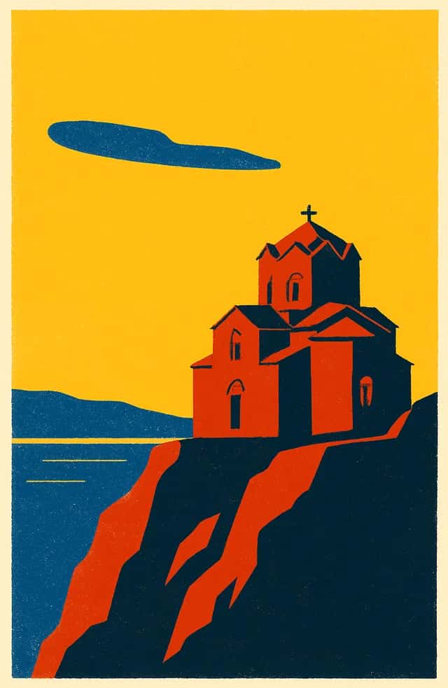 L'église Saint-Jean de Kaneo sur le lac d'Ohrid