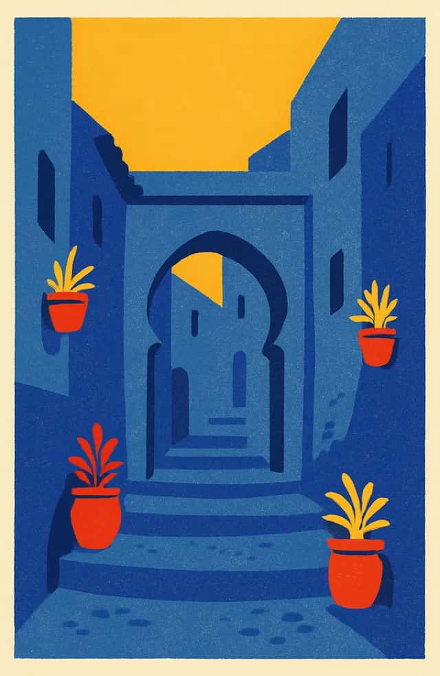 Une ruelle bleue de Chefchaouen