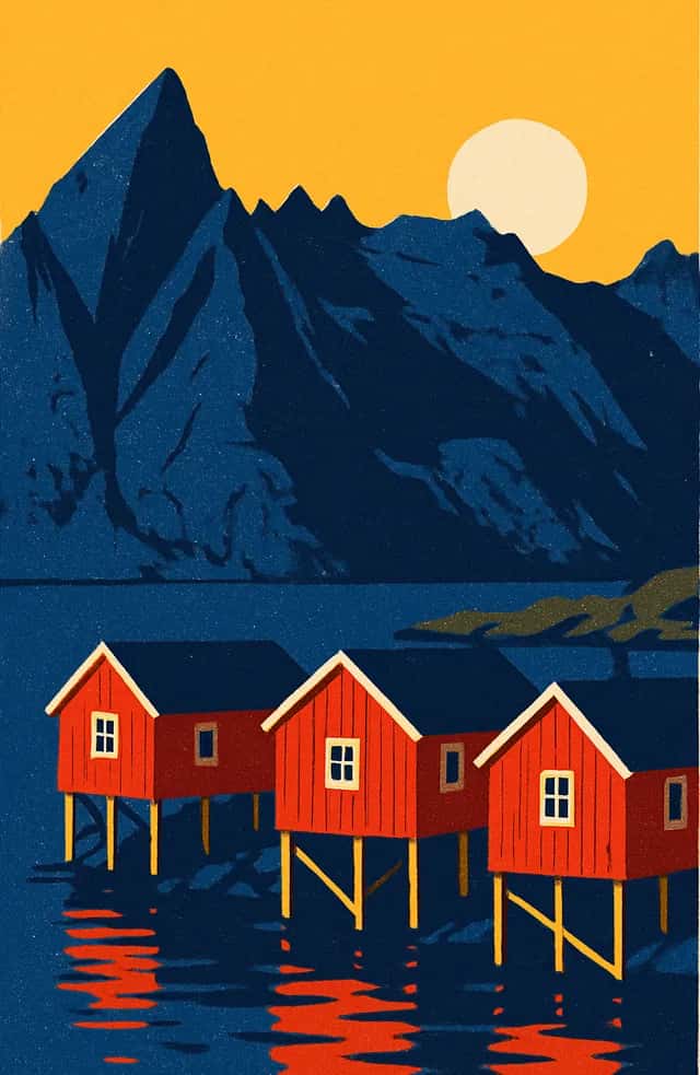 Les cabanes rouges des Lofoten