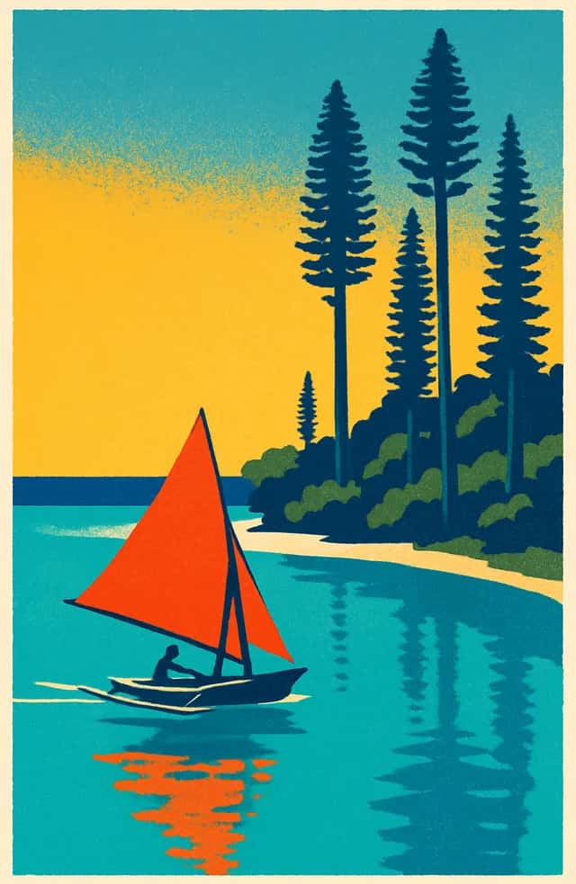 Le lagon de l'île des Pins
